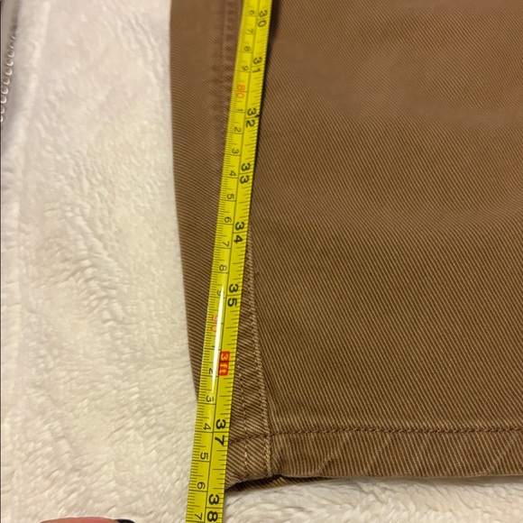 NWOT- GAP Brown Mid Rise Twill Barrel Trousers, Never worn - Picture 8 of 13